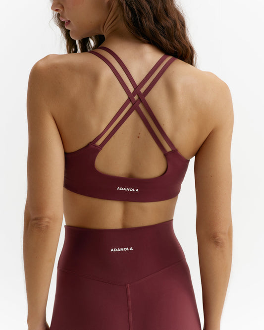 Ultimate Cross Back Bra - Damson