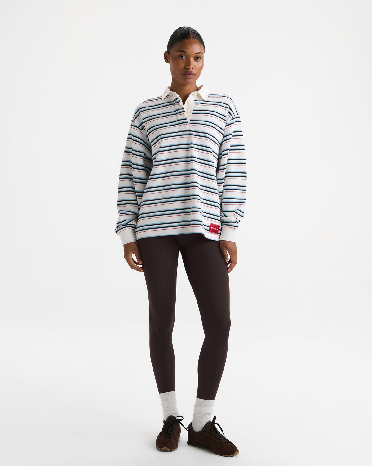 Oversized Rugby Sweatshirt - Airy Blue