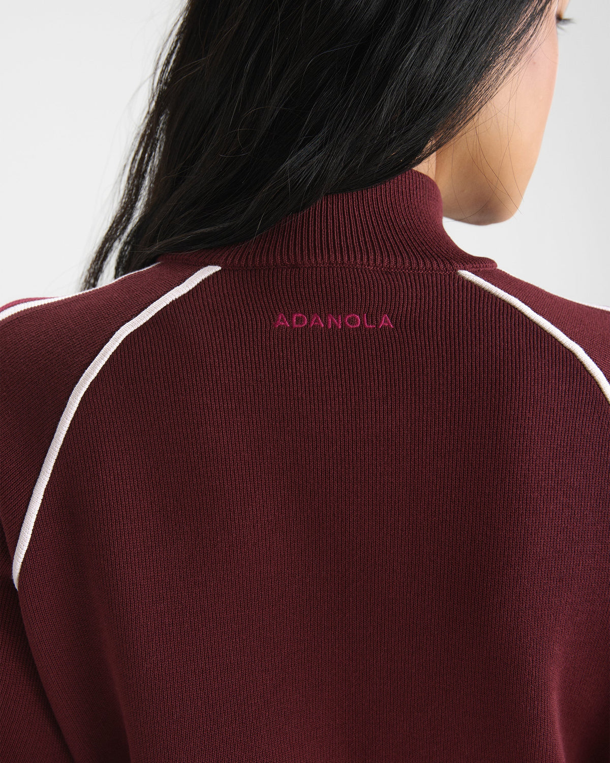 Knit Track Jacket - Damson