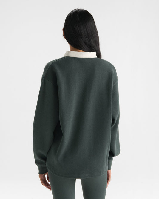 Oversized Rugby Top - Sea Green