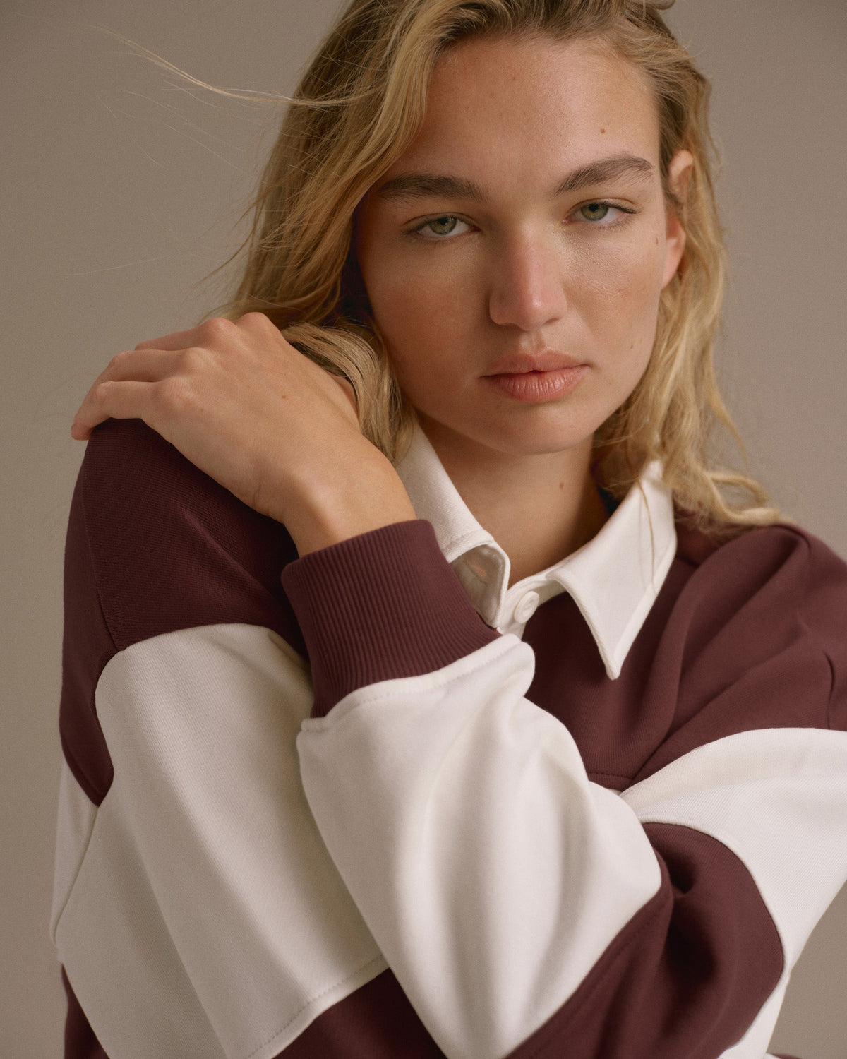 Oversized Sweatshirt - Burgundy