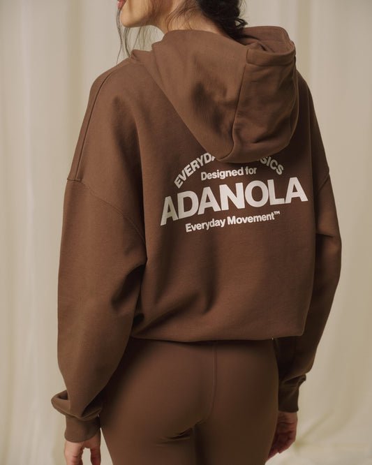 Oversized Hoodie - Mocha Brown