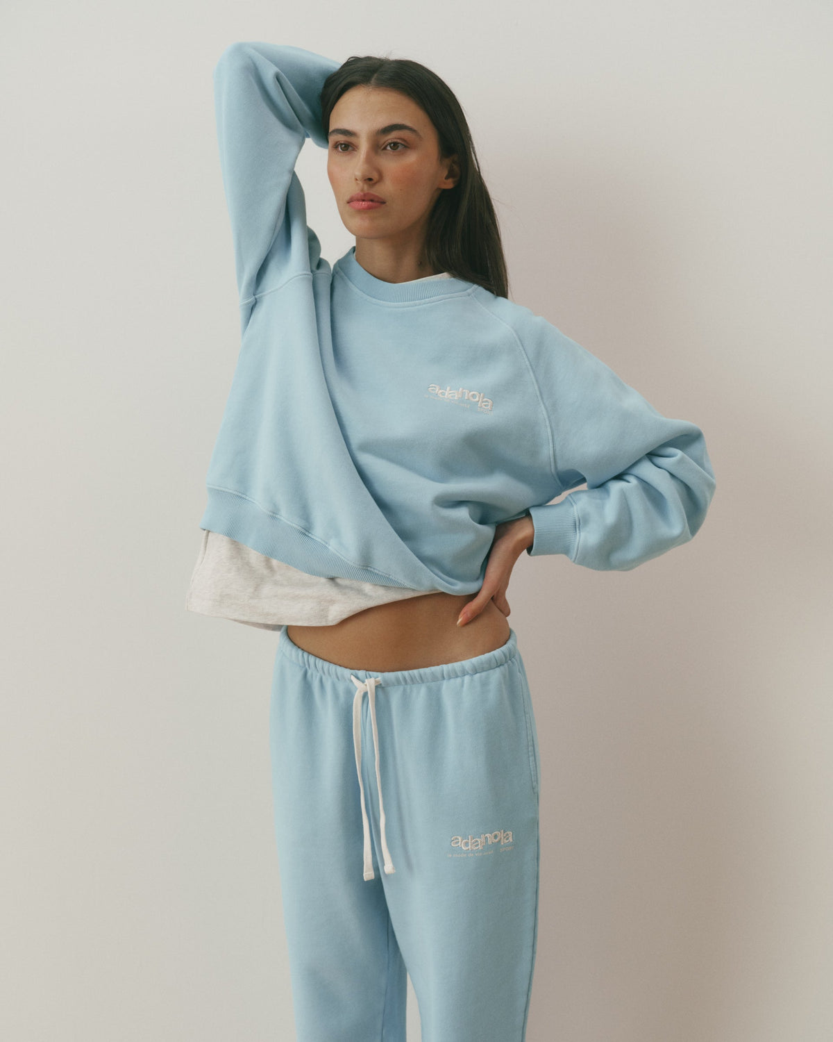 Loose Fit Sweatshirt - Breeze Blue