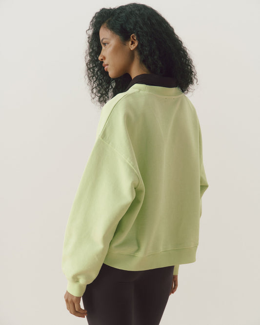 Loose Fit Sweatshirt - Washed Lime Green