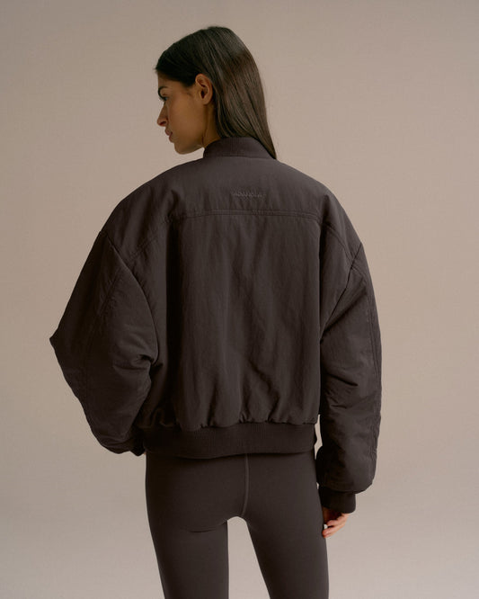 Reversible Bomber Jacket - Coffee Bean
