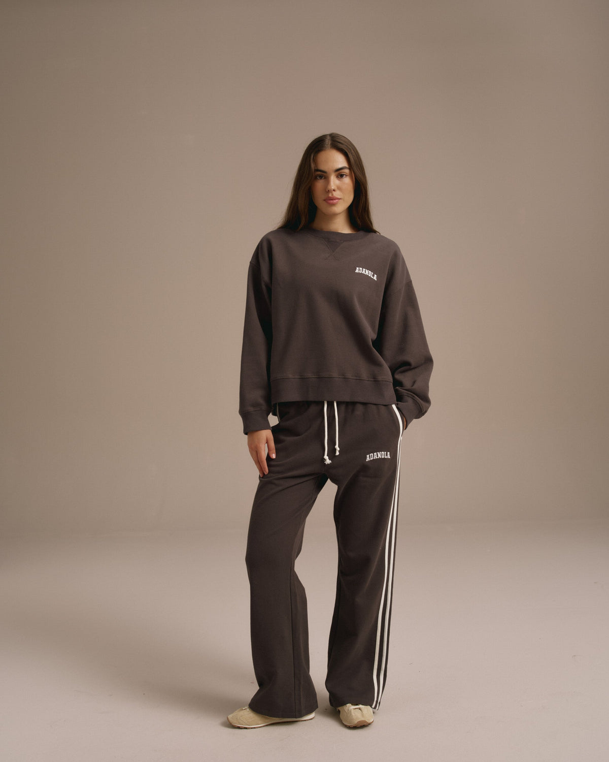 Loose Fit Sweatshirt - Coffee Bean