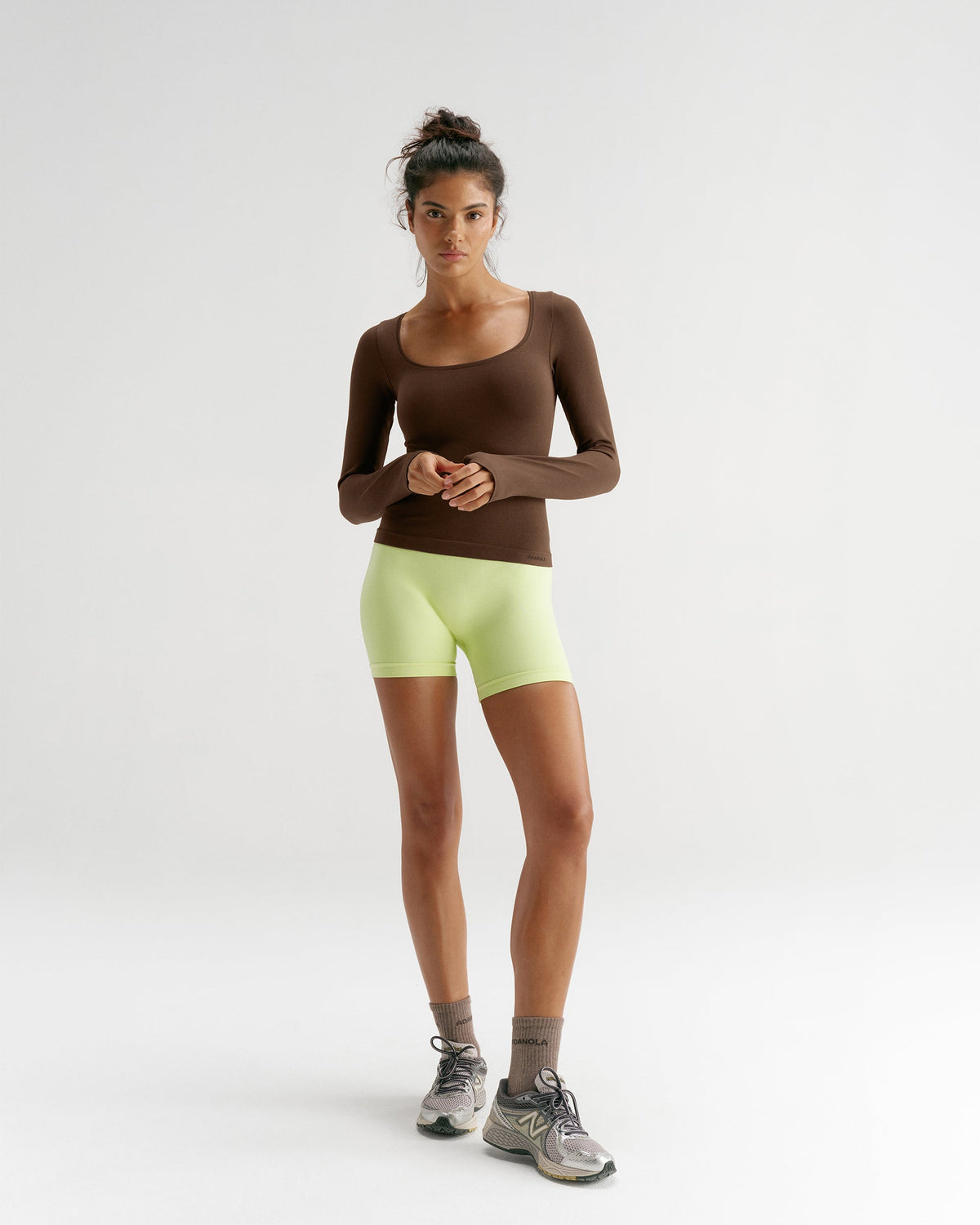 Classic Seamless Long Sleeve Top - Chocolate Brown