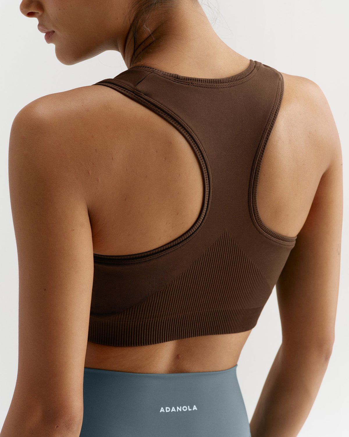 Classic Seamless Racer Back Bra - Chocolate Brown
