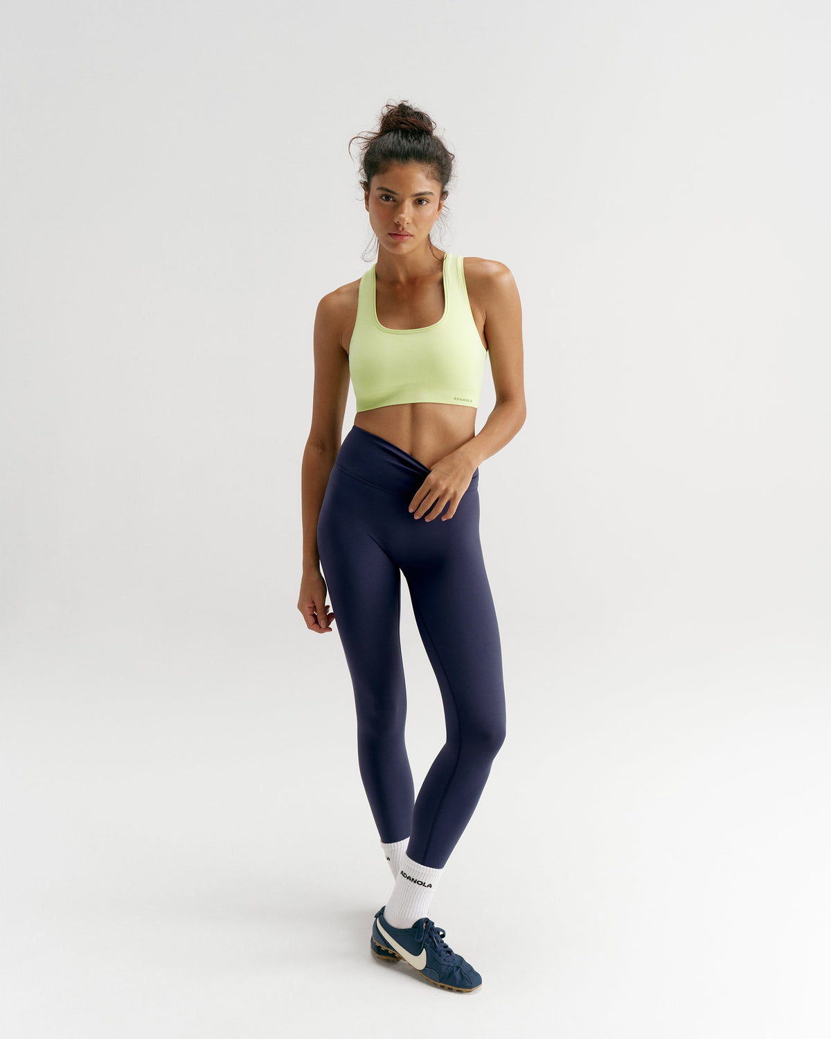 Classic Seamless Racer Back Bra - Washed Lime Green