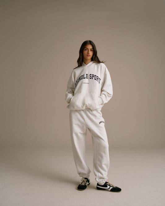 Cuffed Sweatpants - Light Grey Melange