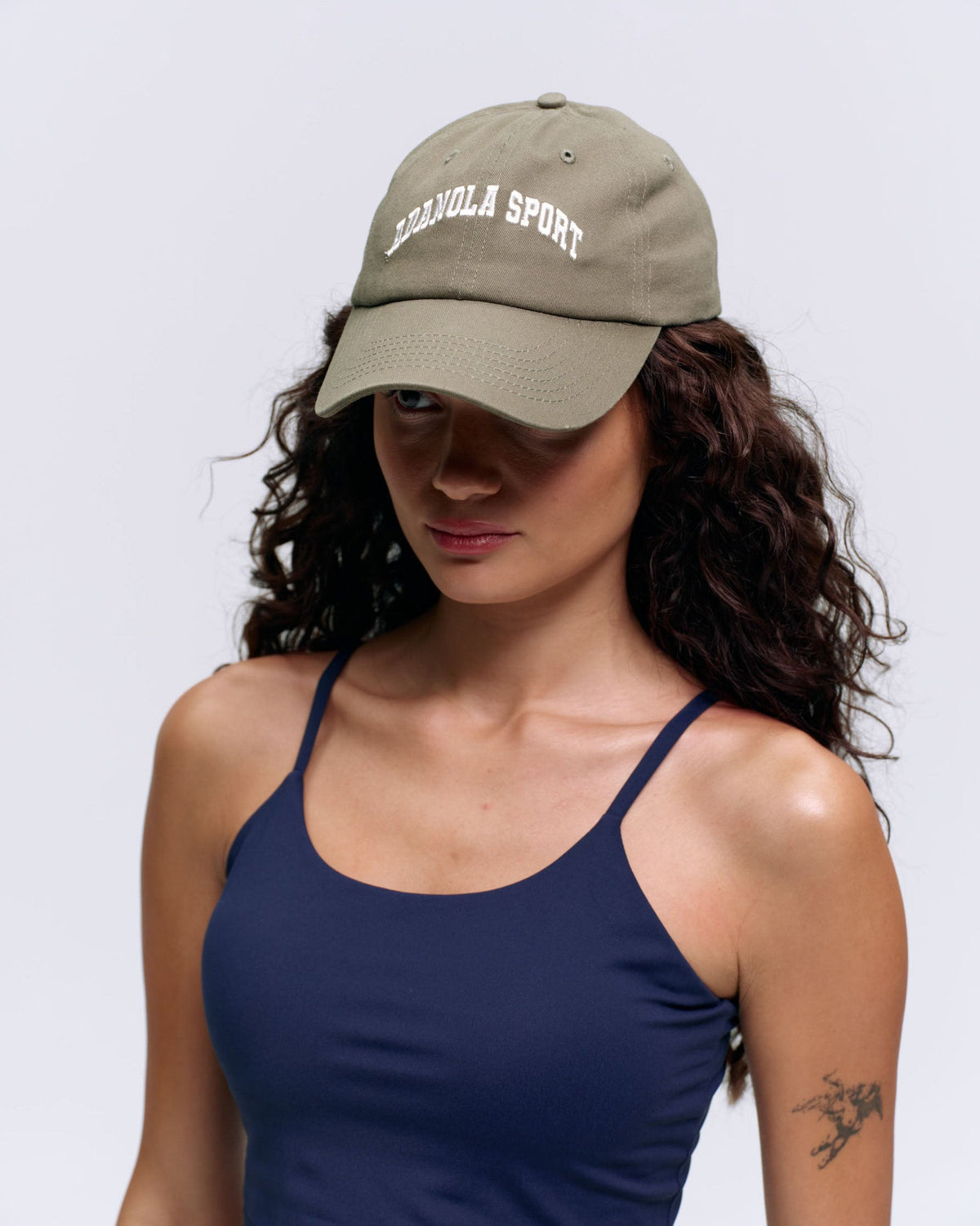 Embroidered Cap - Olive Green