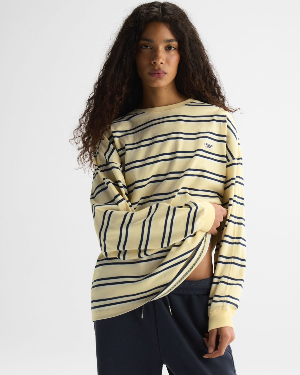 Stripe Oversized T-shirt - Buttercream