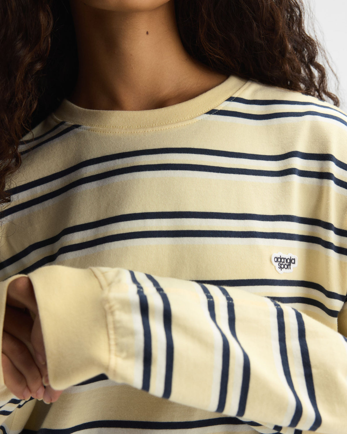 Stripe Oversized T-shirt - Buttercream