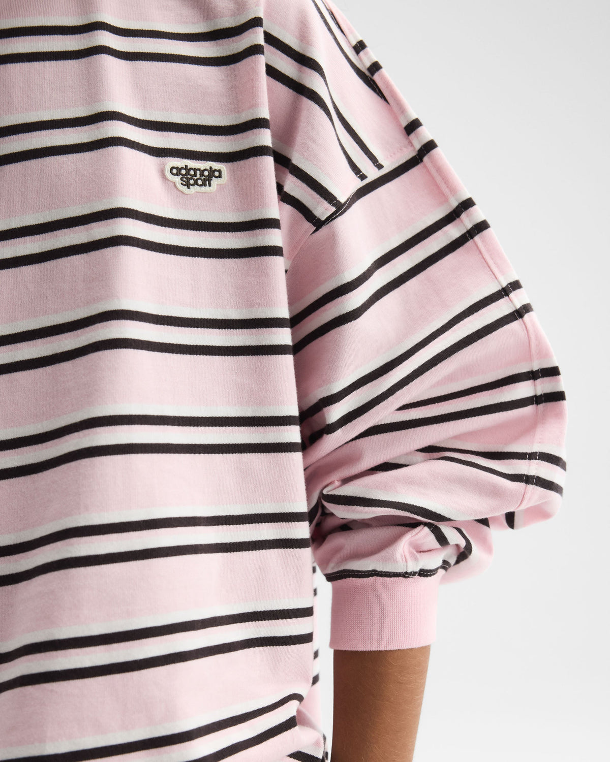 Stripe Oversized T-shirt - Cloud Pink