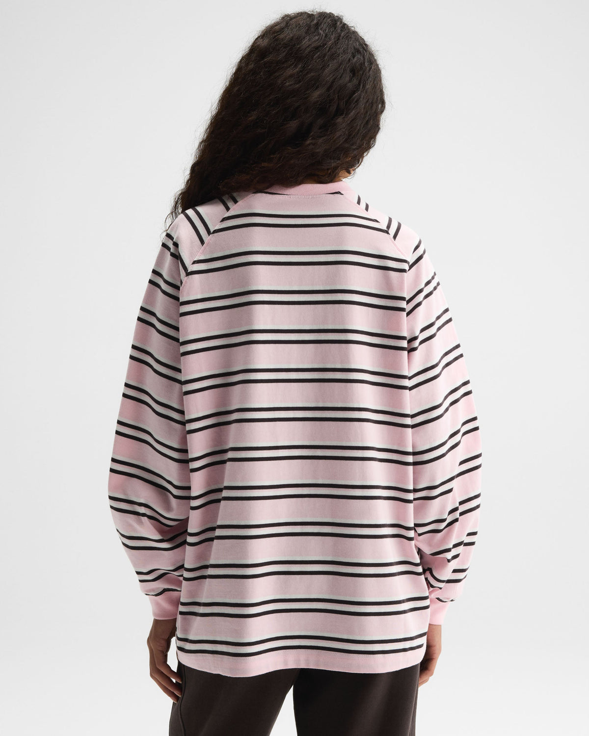 Stripe Oversized T-shirt - Cloud Pink
