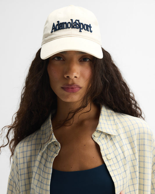 Embroidered Cap - Cream