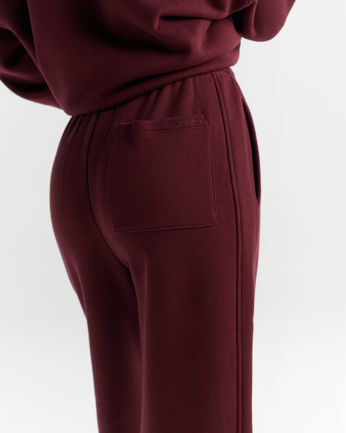 Classic Straight Leg Sweatpants - Damson