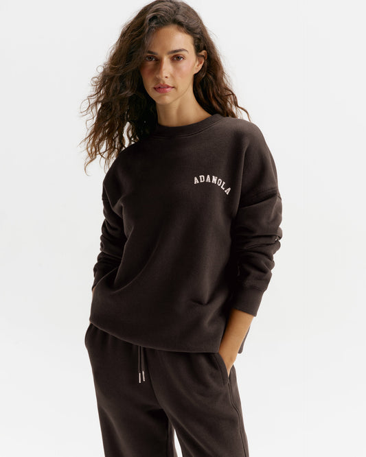 Classic Oversized Sweatshirt - Coffee Bean