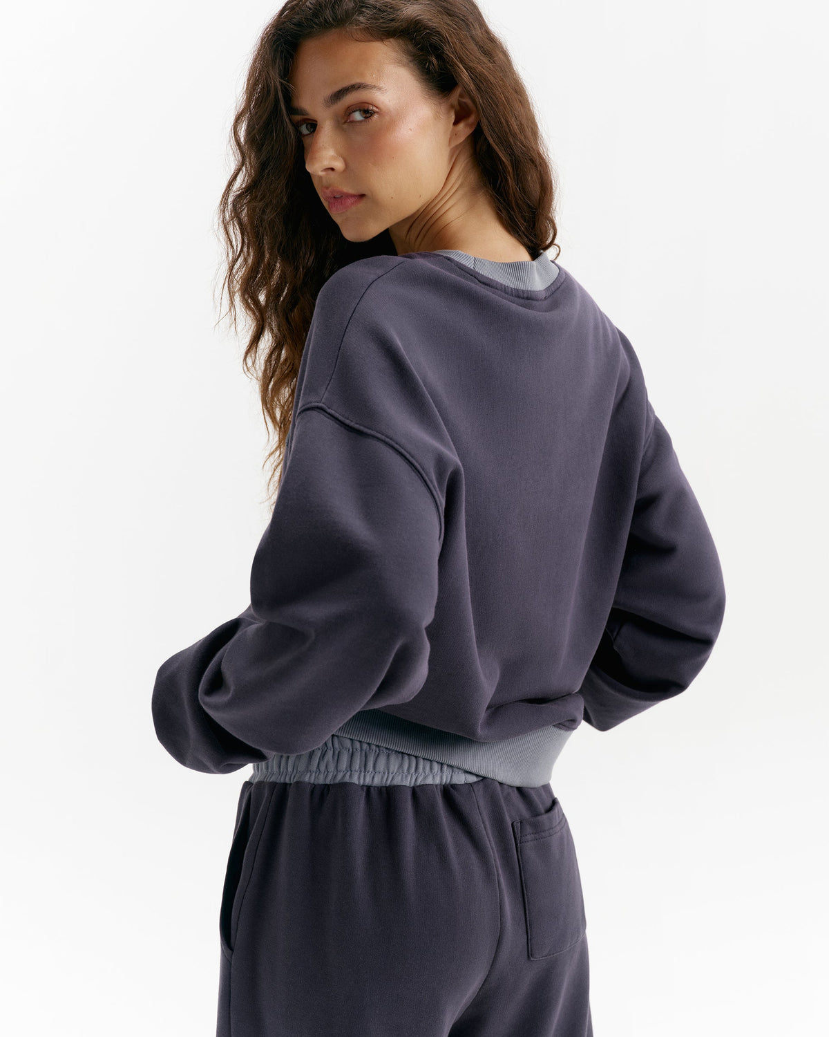Washed Sweatshirt - Navy Blue
