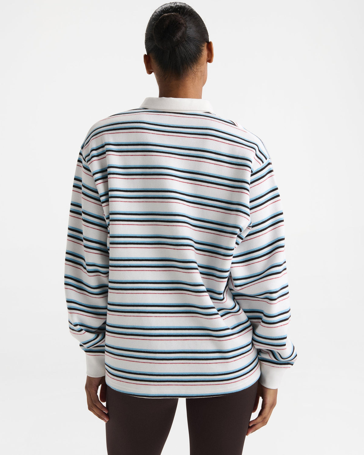 Oversized Rugby Sweatshirt - Airy Blue