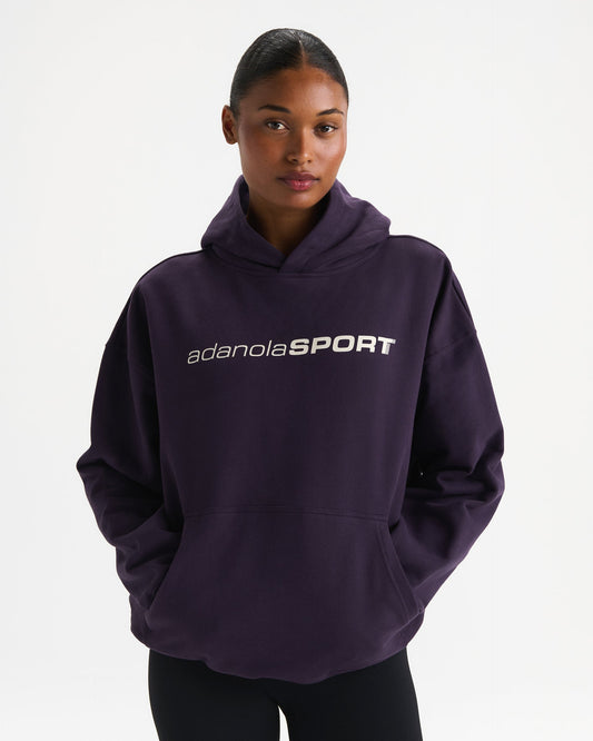 Oversized Hoodie - Dark Plum