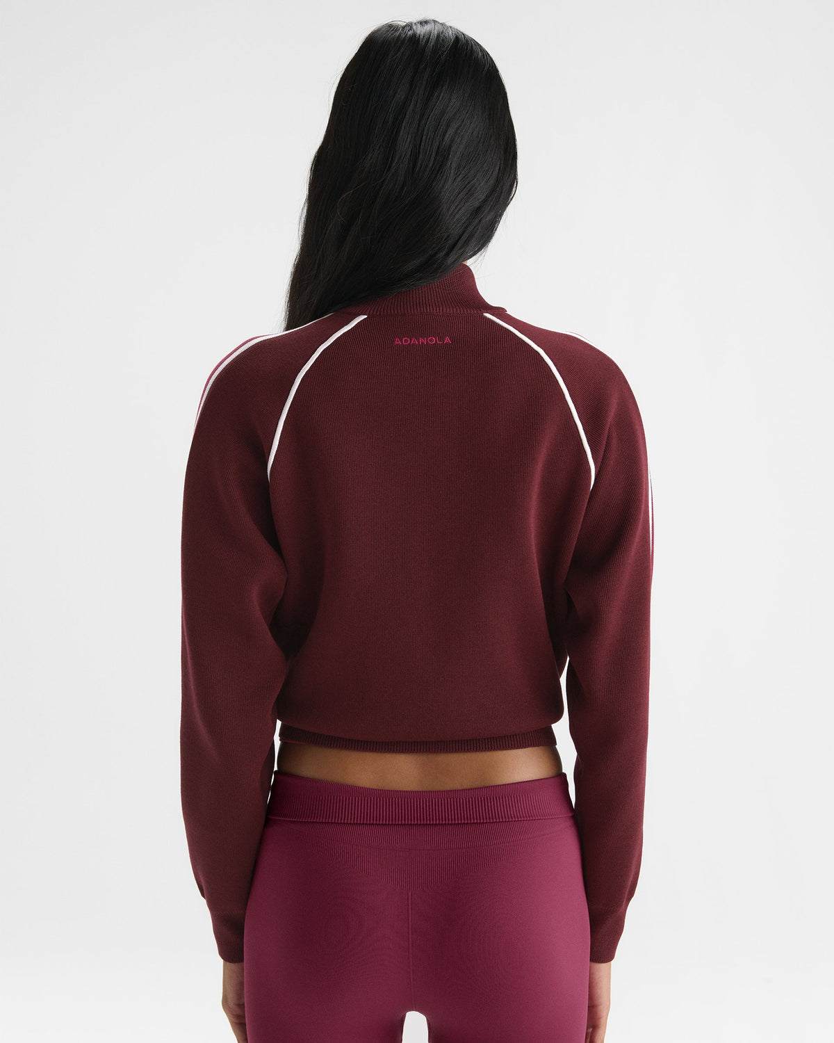 Knit Track Jacket - Damson