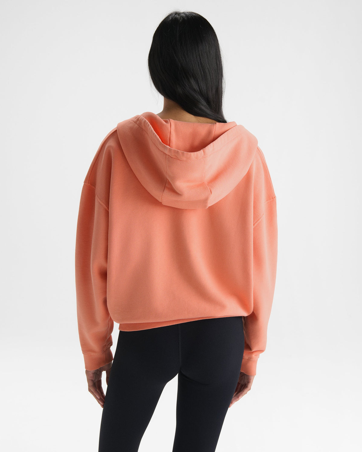 Relaxed Zip Through Hoodie - Melon Sorbet