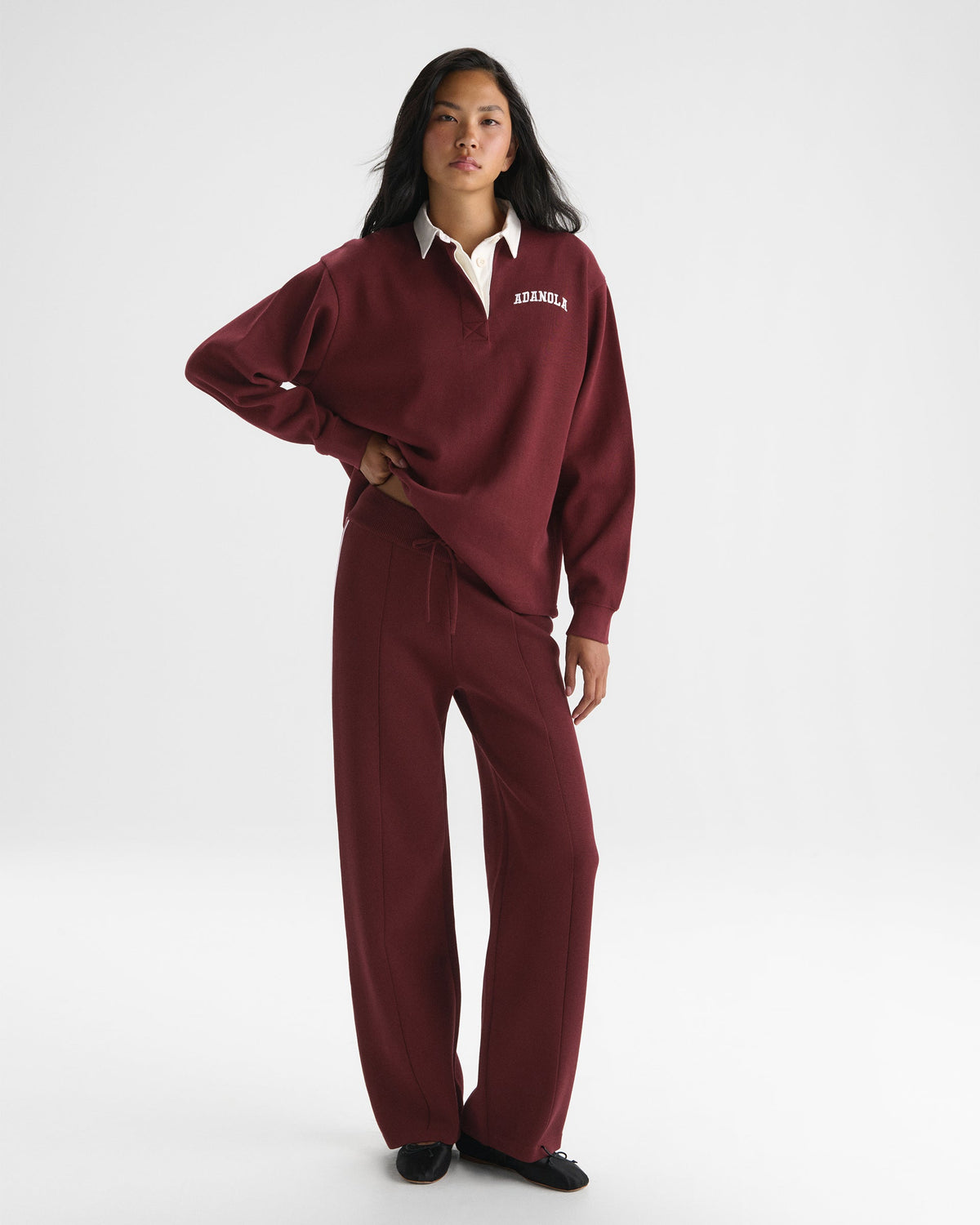 Oversized Rugby Top - Damson