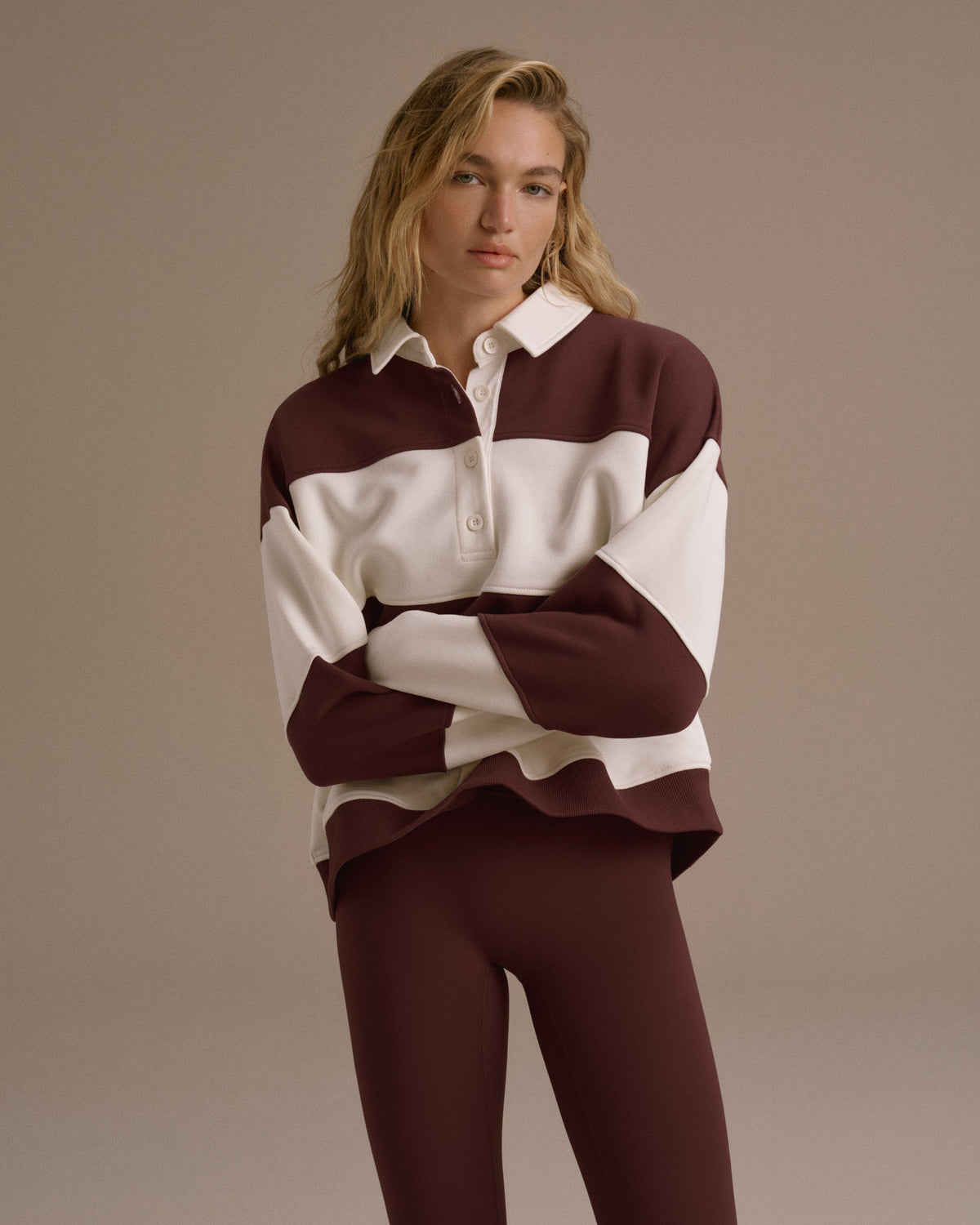 Oversized Sweatshirt - Burgundy
