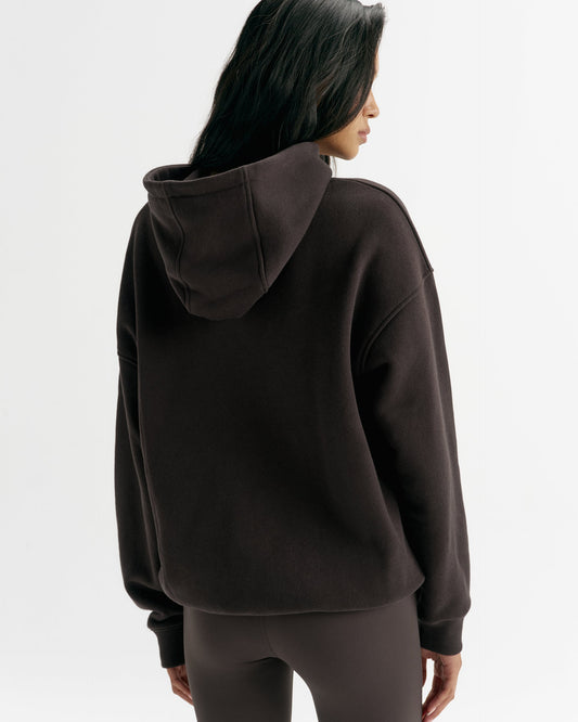 Classic Oversized Hoodie - Coffee Bean