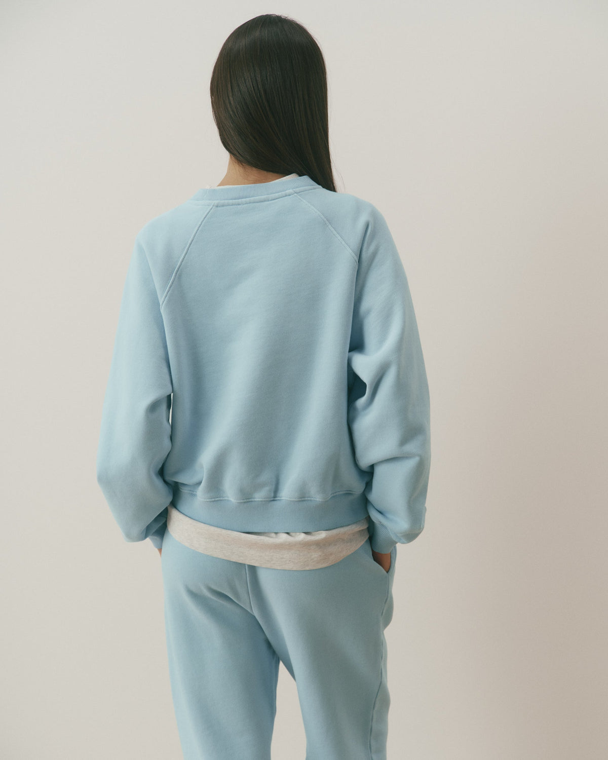 Loose Fit Sweatshirt - Breeze Blue