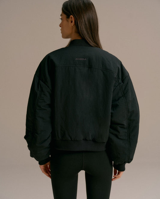 Reversible Bomber Jacket - Black