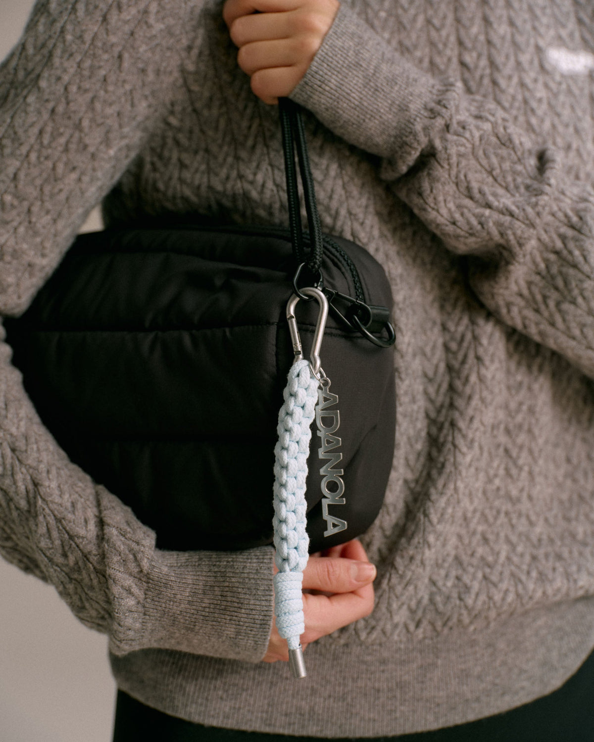 Rope Keyring - Light Blue