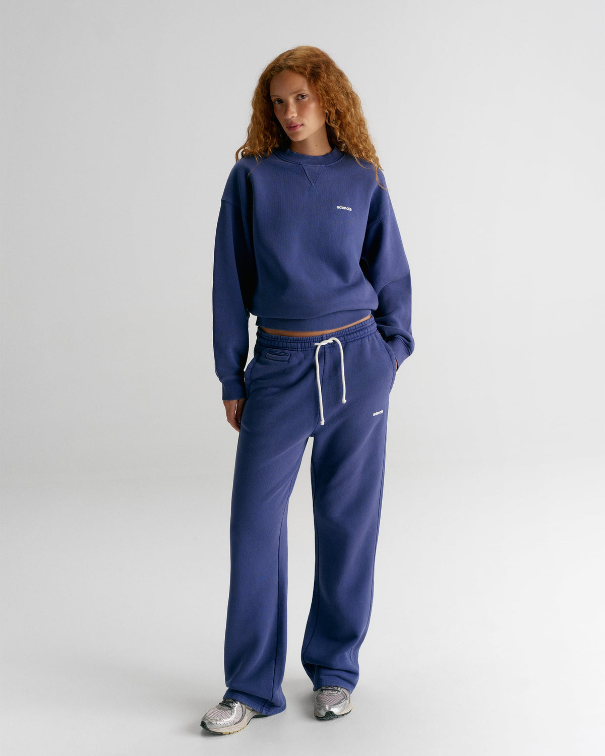 Vintage Straight Leg Sweatpants - Petrol Blue