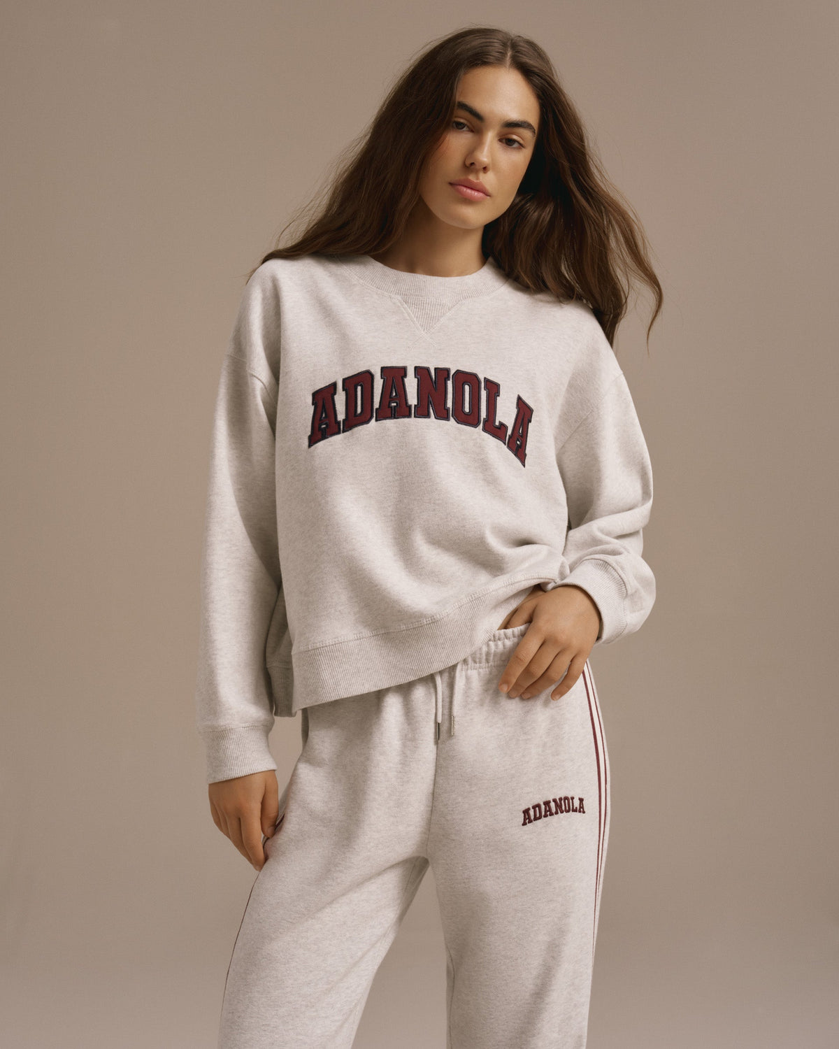 Loose Fit Sweatshirt - Light Grey Melange