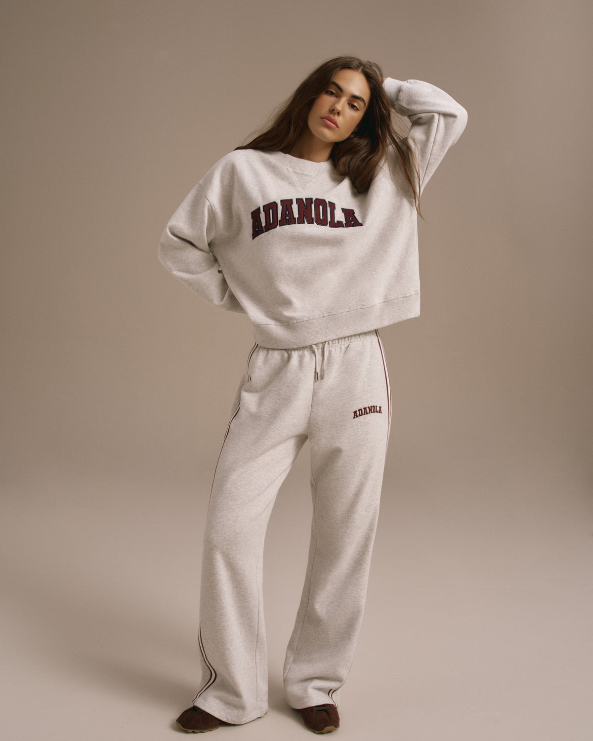 Loose Fit Sweatshirt - Light Grey Melange