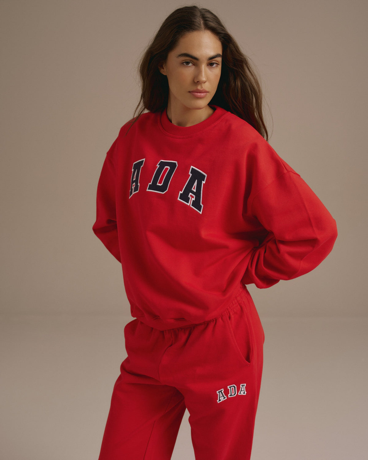 Oversized Sweatshirt - Classic Red