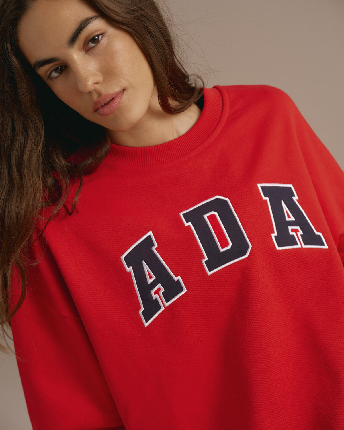Oversized Sweatshirt - Classic Red
