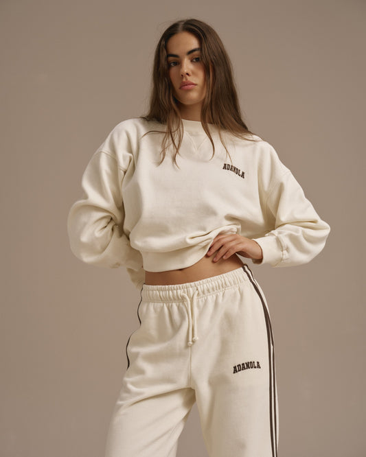 Loose Fit Sweatshirt - Marshmallow White