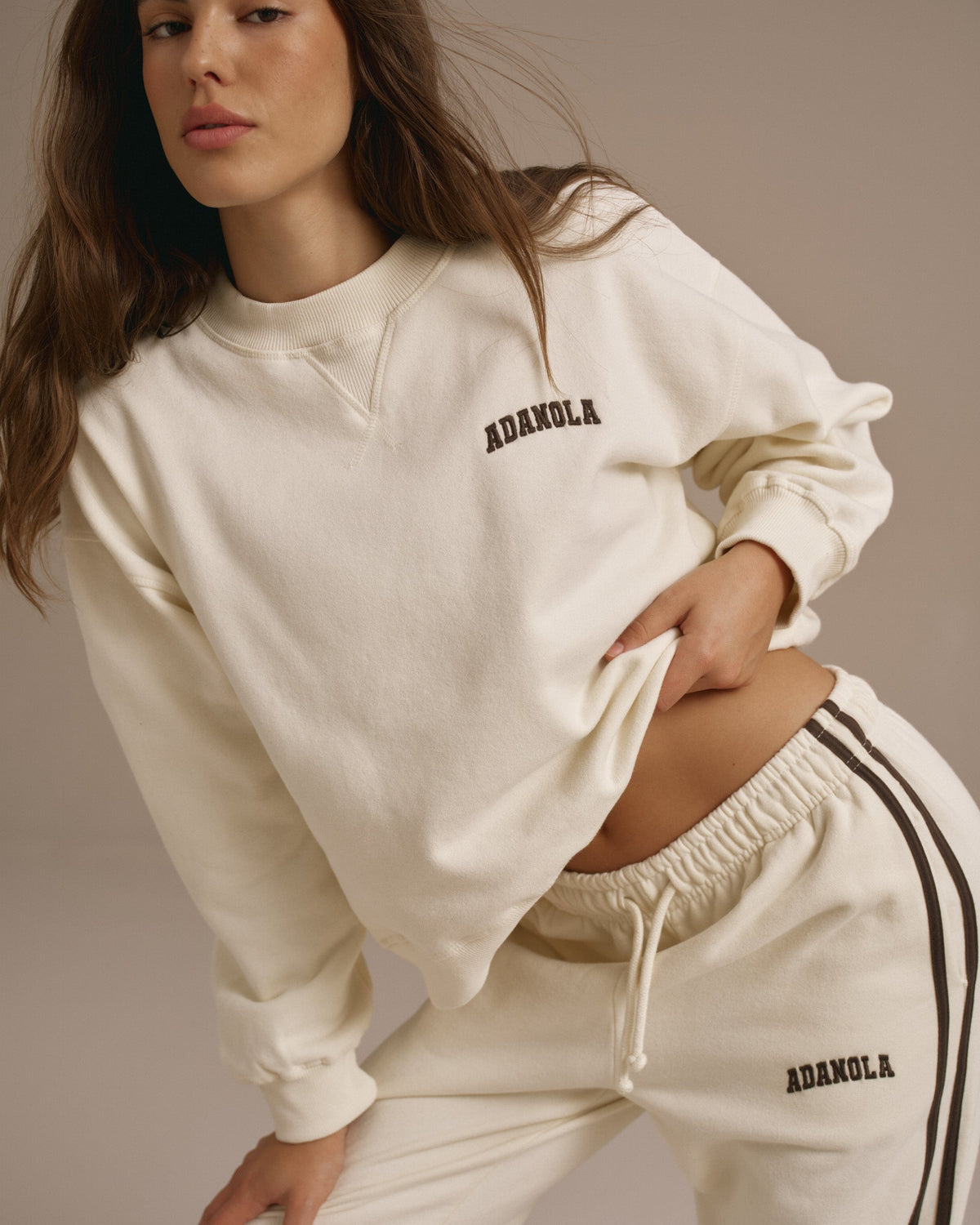Loose Fit Sweatshirt - Marshmallow White