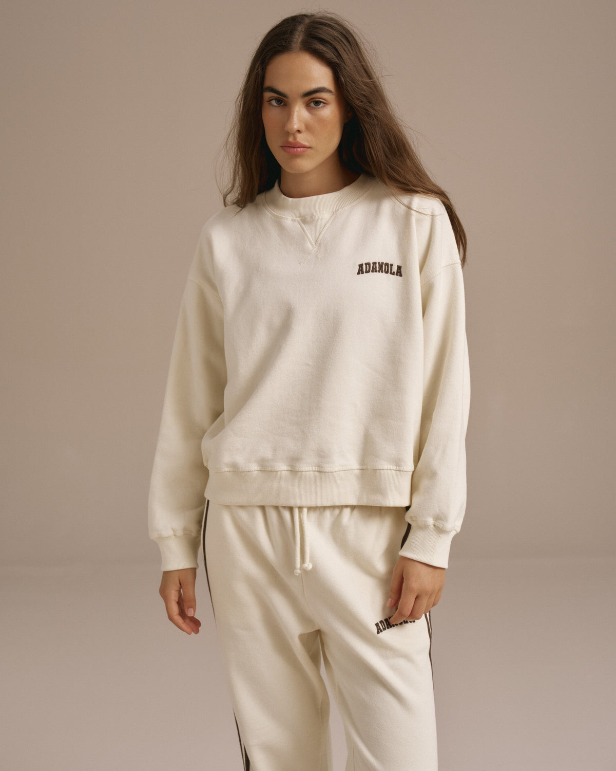 Loose Fit Sweatshirt - Marshmallow White