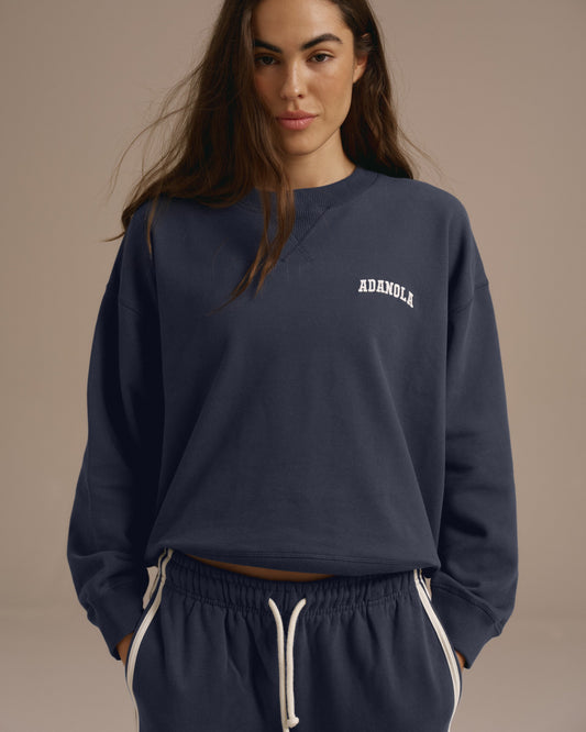 Loose Fit Sweatshirt - Midnight Blue