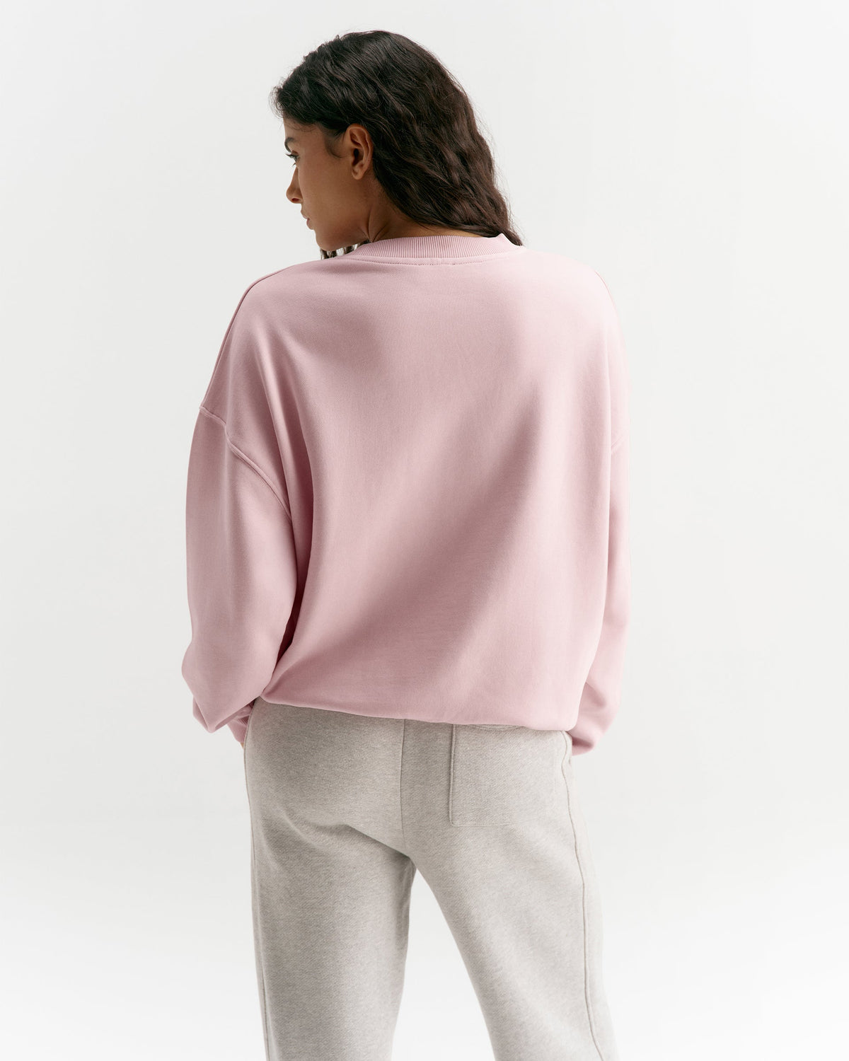Oversized Sweatshirt - Soft Pink