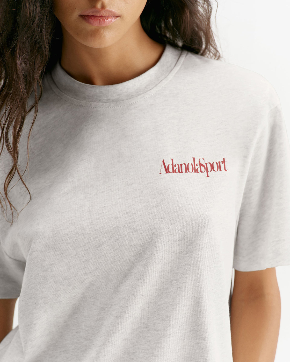 Oversized T-shirt - Light Grey Melange