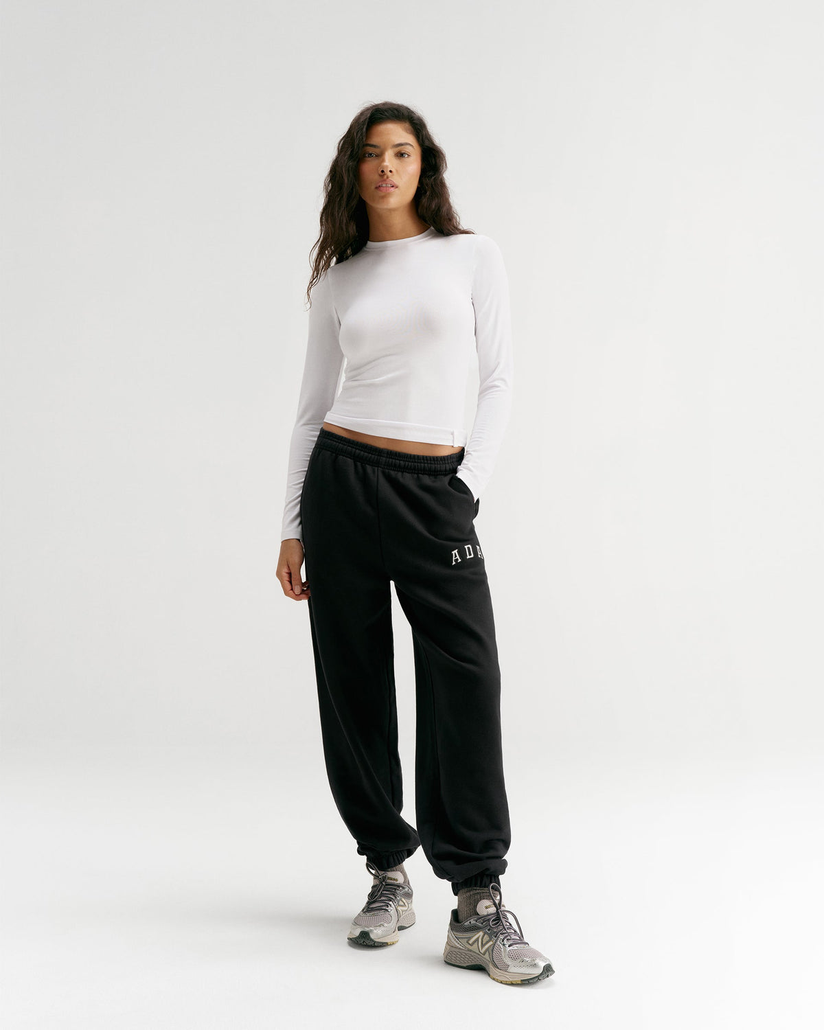 Cuffed Sweatpants - Black
