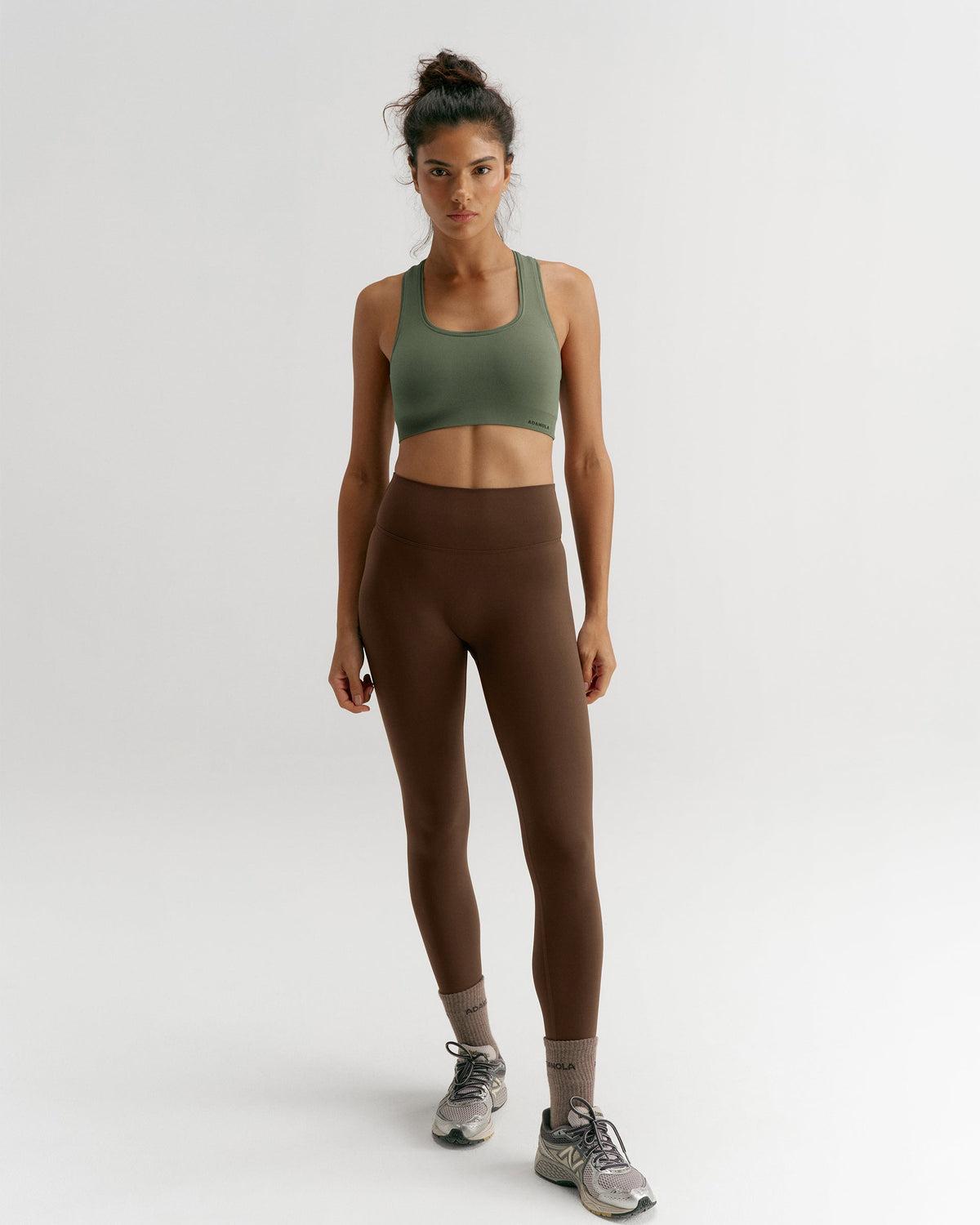 Classic Seamless Racer Back Bra - Thyme Green
