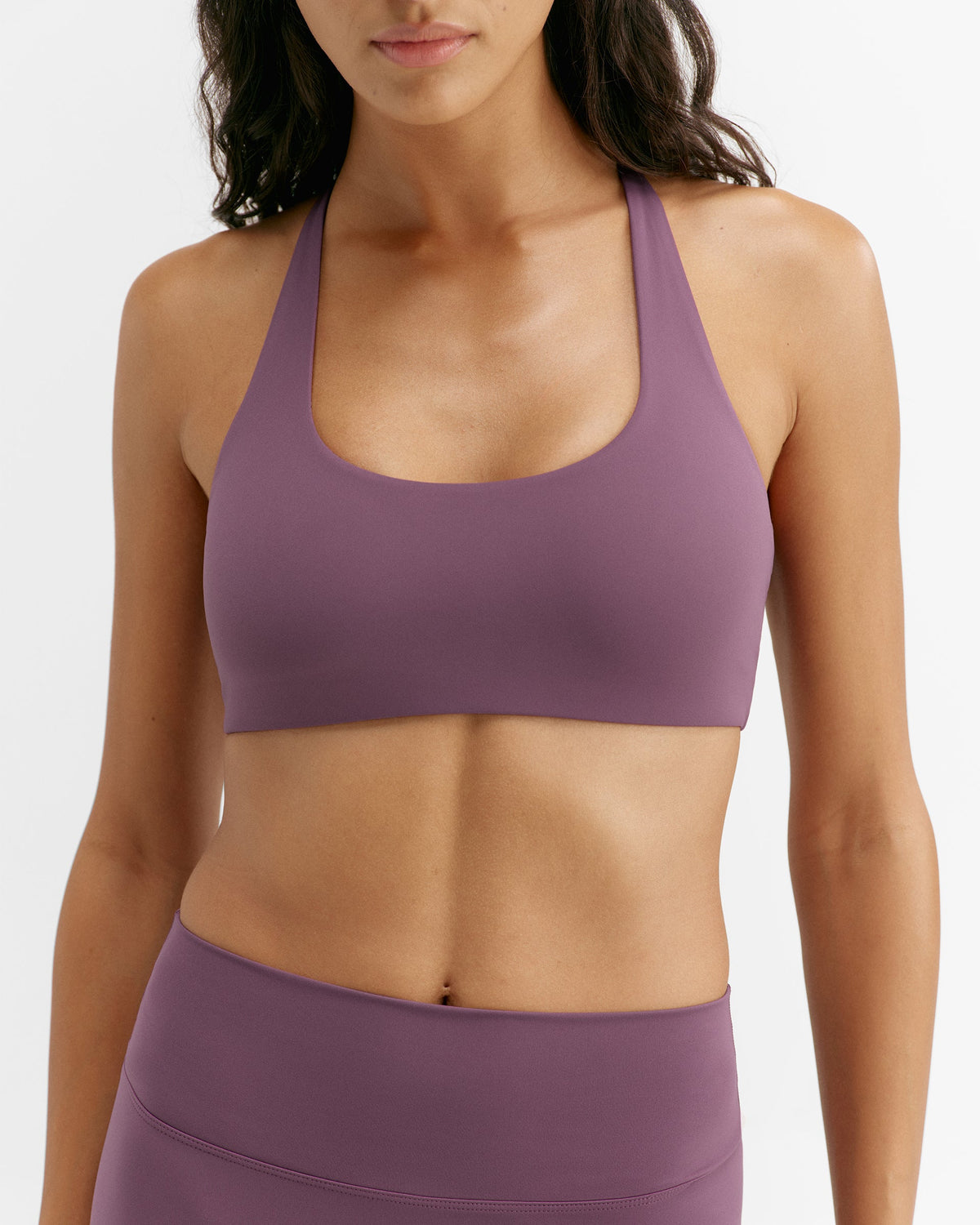 Ultimate Narrow Racer Back Bra - Elderberry Purple
