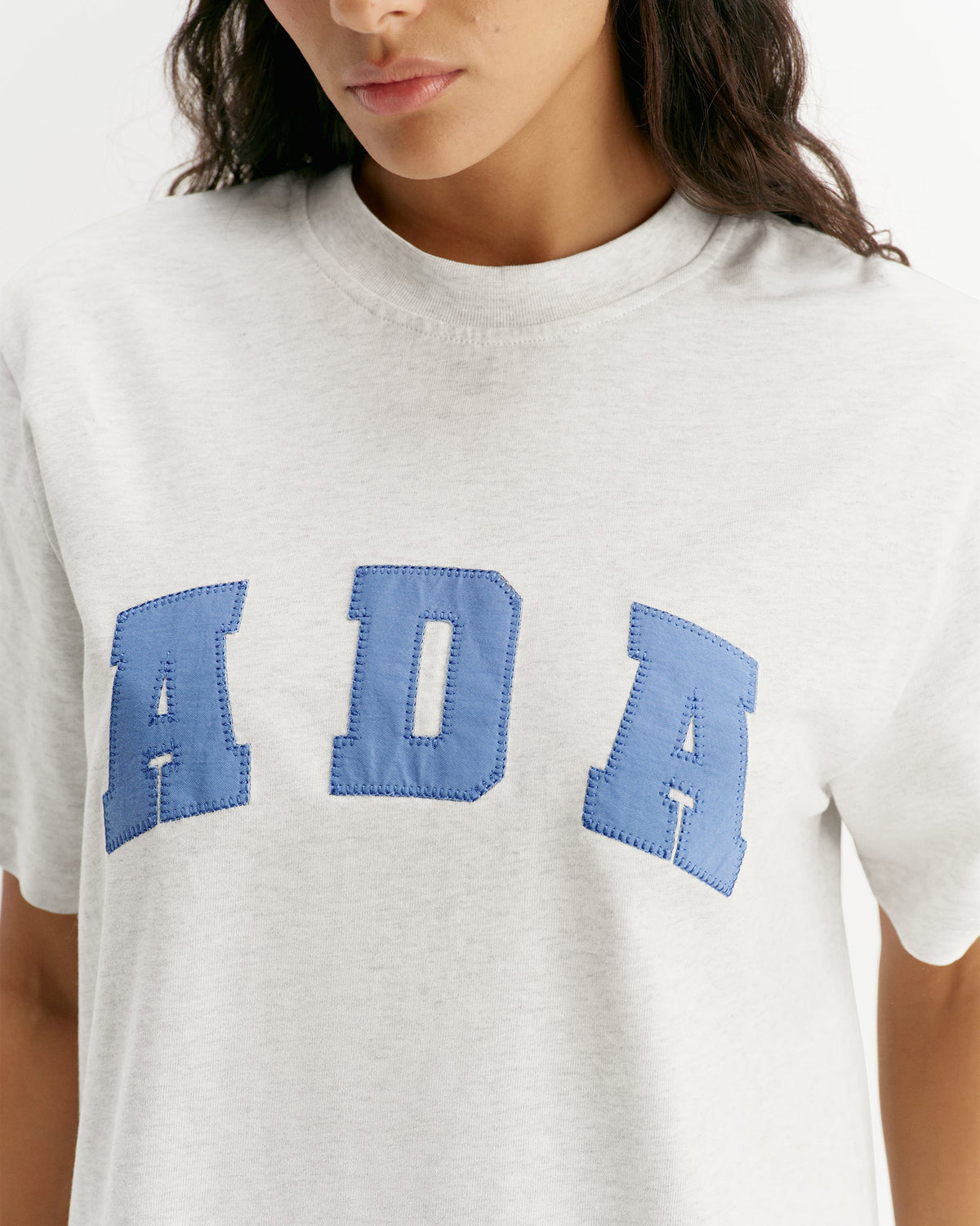 ADA Oversized T-shirt - Light Grey Melange