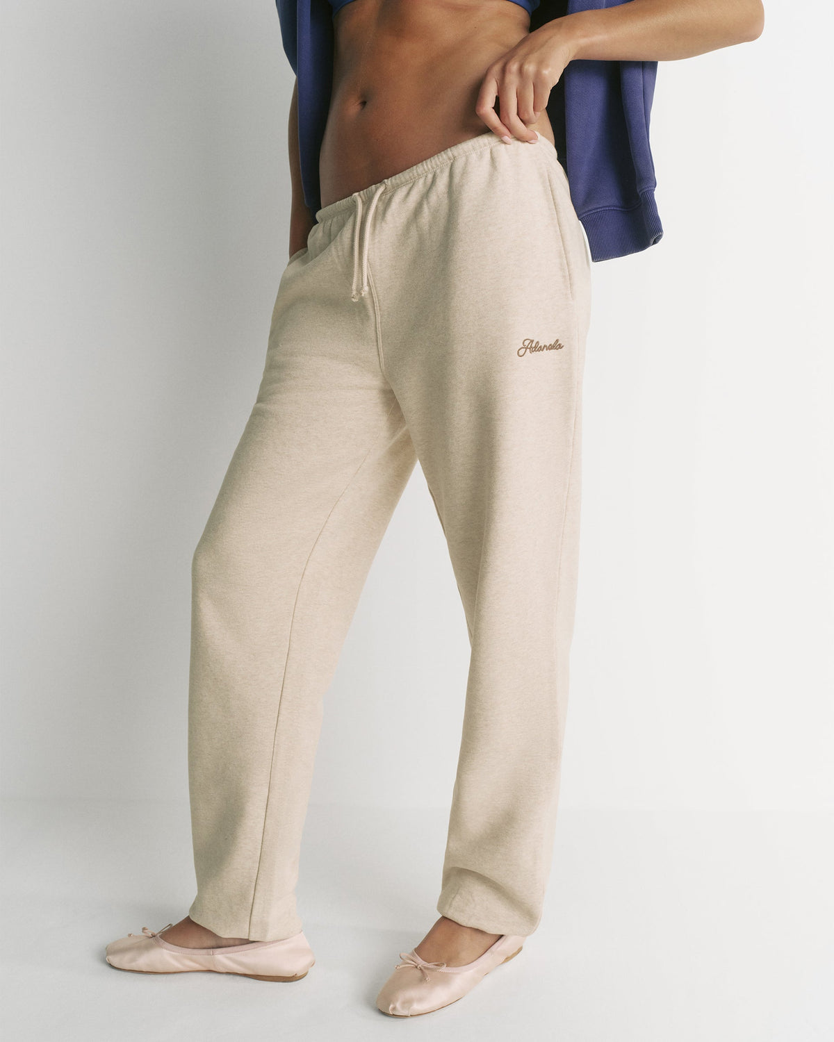 Studio Loose Fit Sweatpants - Oatmeal Marl