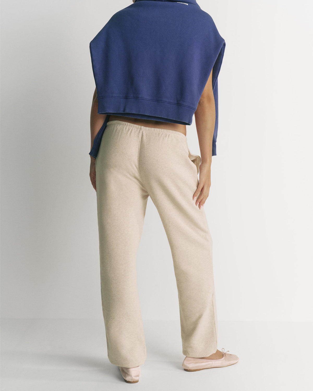 Studio Loose Fit Sweatpants - Oatmeal Marl